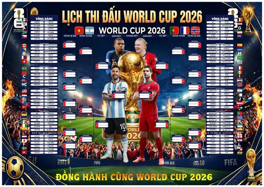 OK9: Lịch World Cup 2026 Giờ Việt Nam & VTV Trực Tiếp - CAVON