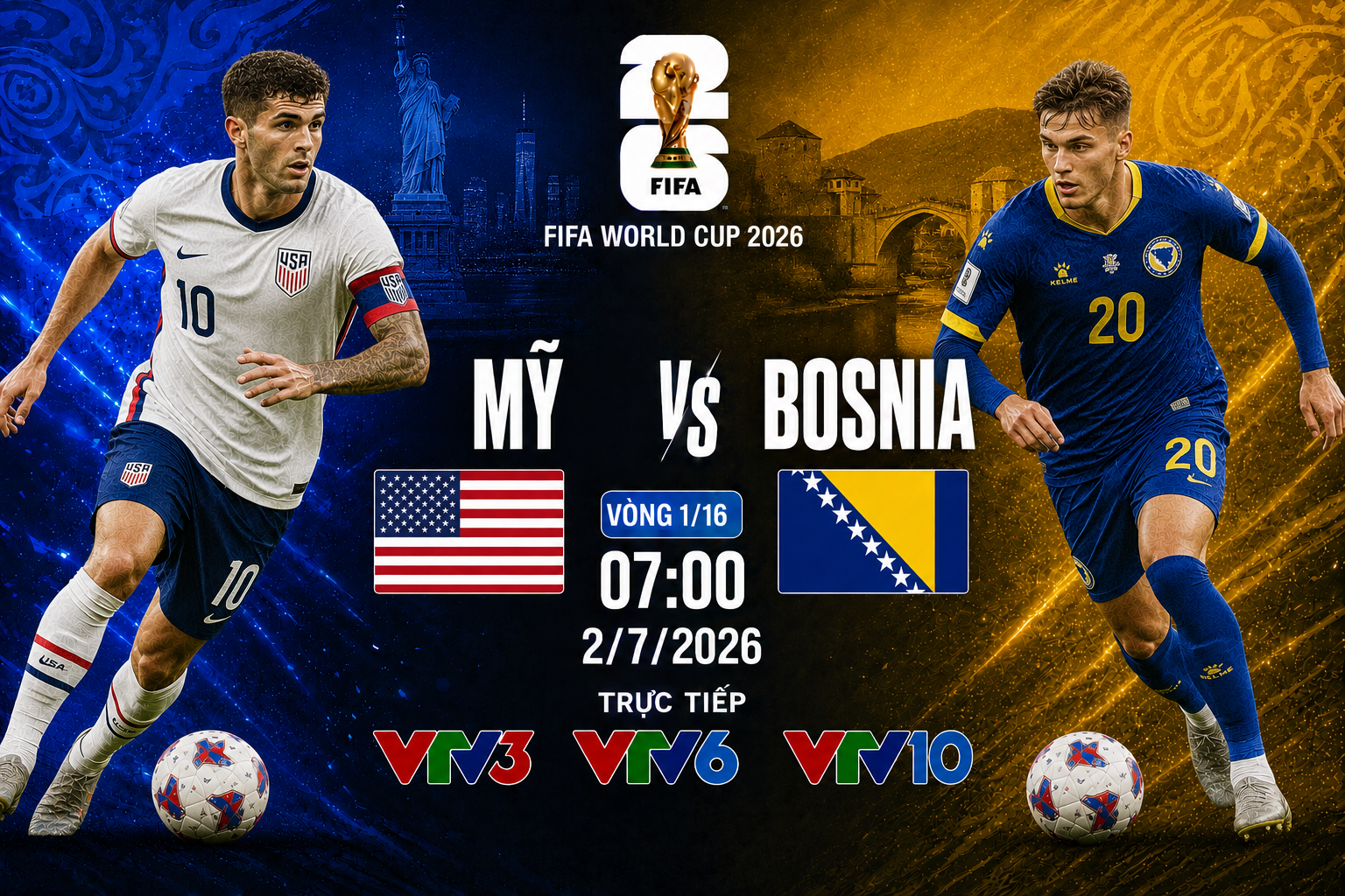 OK9: Soi Kèo Mỹ Vs Bosnia & Herzegovina Tại World Cup 2026 - CAVON