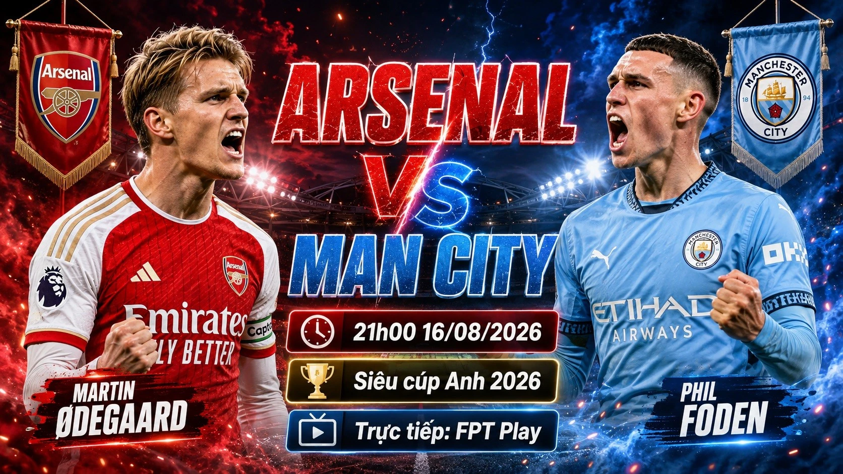 Nhận định Arsenal Vs Man City: Siêu Cúp Anh 2026 Và Góc Nhìn OK9 - CAVON
