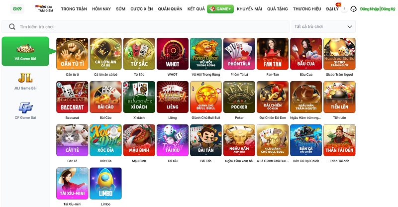 Game Bài OK9 - Sảnh Game Đổi Thưởng #1 Được Hội Viên Yêu Thích - CAVON